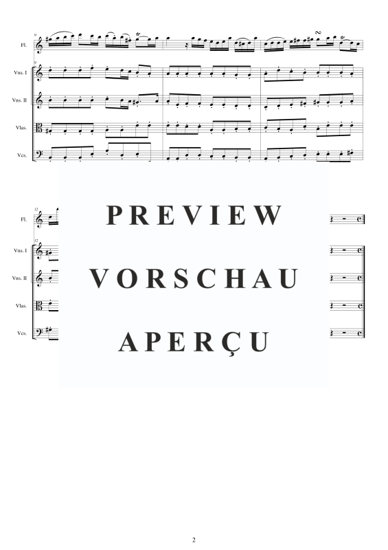 Product gallery: Page 3 of 11 Flöten Konzert in A-Moll, , Flute Solo and String Orchestra