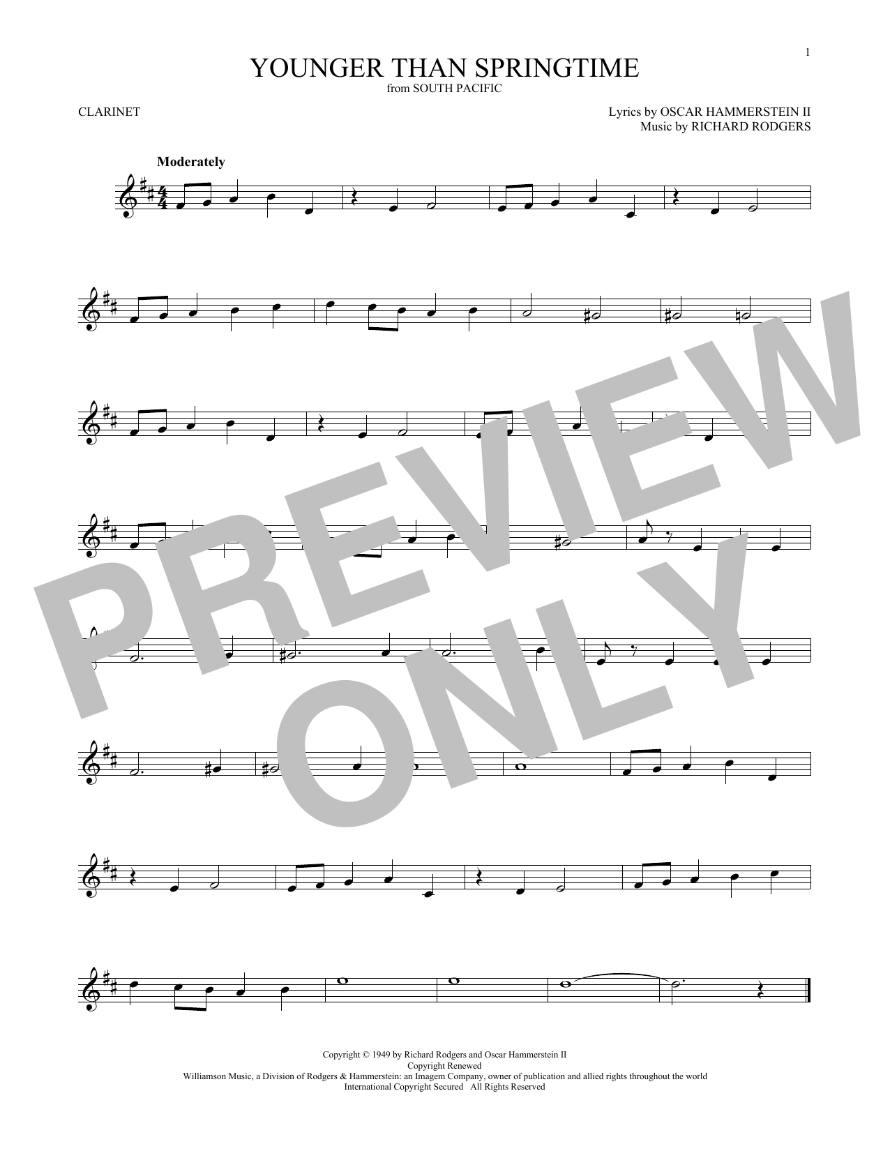 Product gallery: Page 1 of 1 Younger Than Springtime, Rodgers & Hammerstein