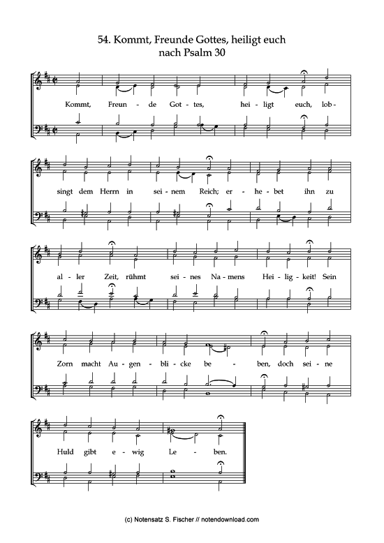 Product picture to: Kommt, Freunde Gottes, heiligt euch Psalme des Kantons Schaffhausen (1867)