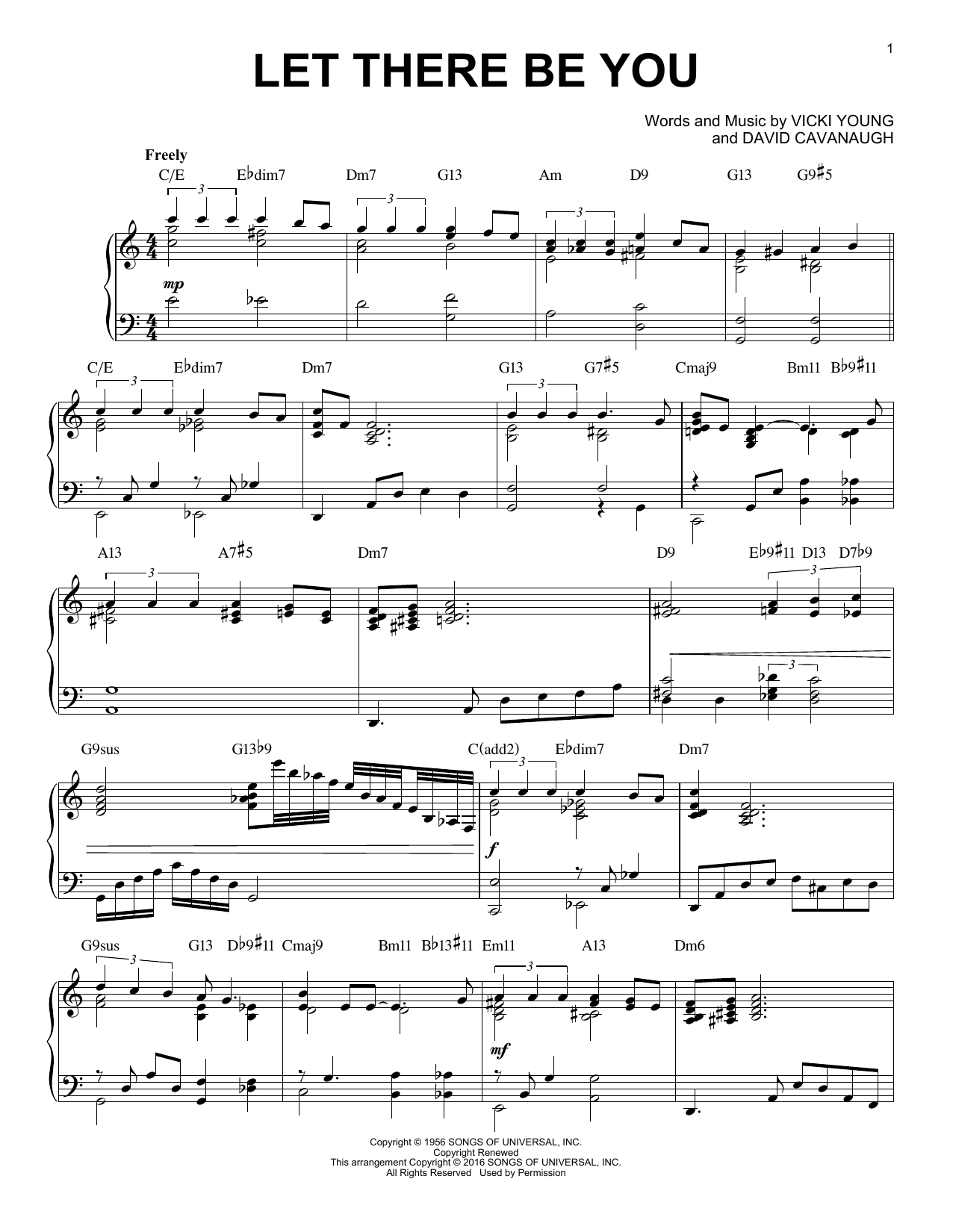 Product gallery: Page 1 of 1 Let There Be You [Jazz version] (arr. Brent Edstrom), Dave Cavanaugh