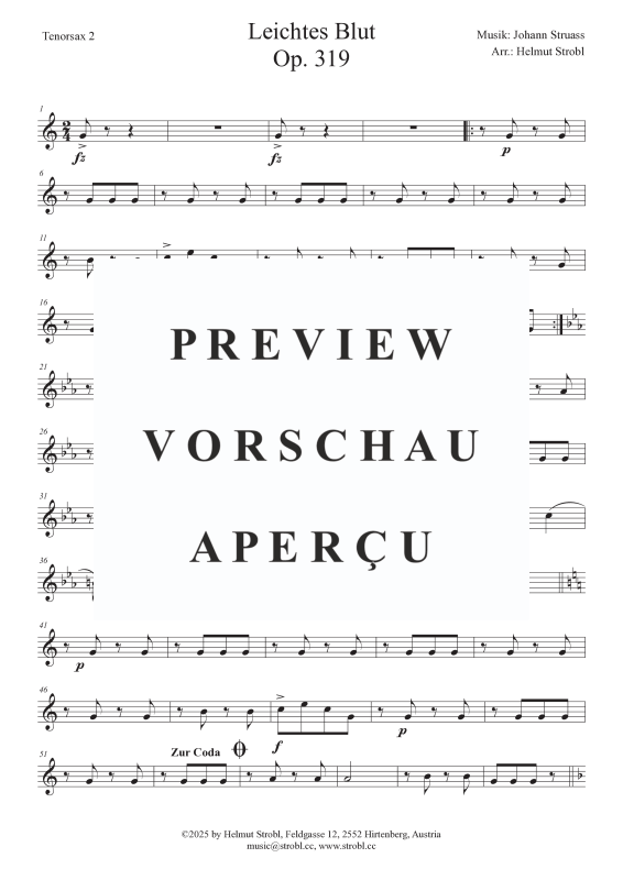 Produktgalerie: Seite 9 von 11 Leichtes Blut, , Saxophon Quintett