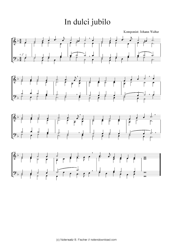 Produktbild zu: In dulci jubilo Johann Walter