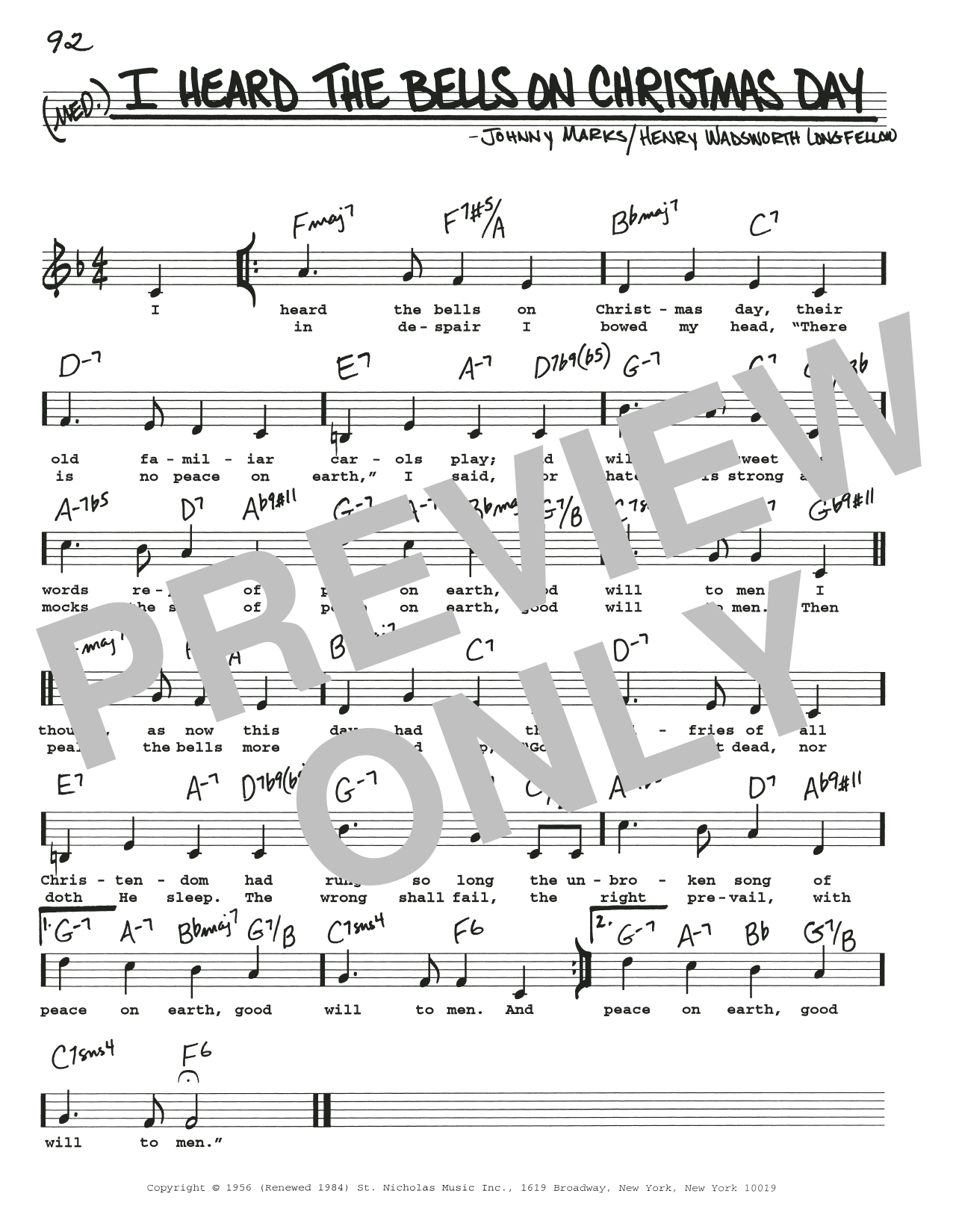 Product gallery: Page 1 of 1 I Heard The Bells On Christmas Day, Johnny Marks