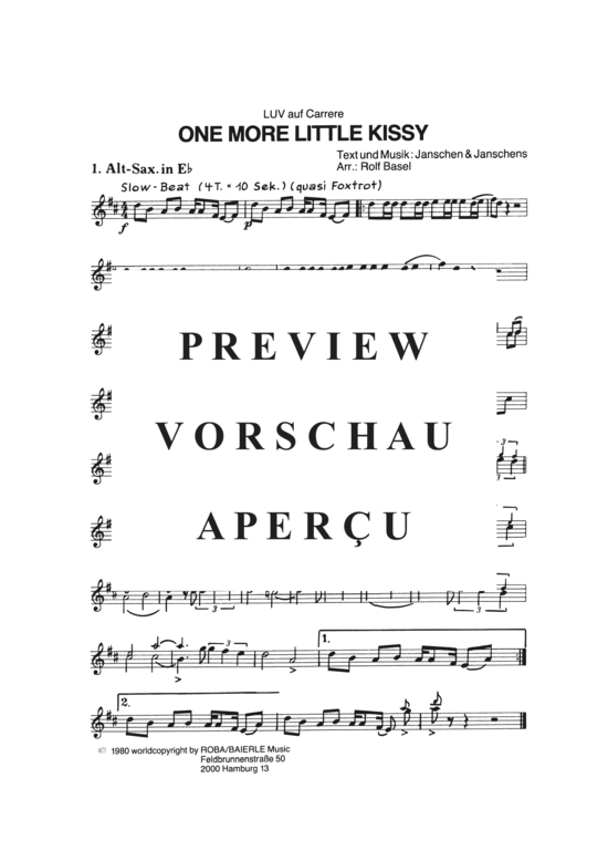 Produktgalerie: Seite 14 von 19 One More Little Kissy , Luv, (Combo-Band)