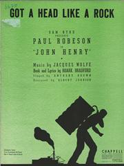 cover: Got A Head Like A Rock (from 'John Henry'), Paul Robeson