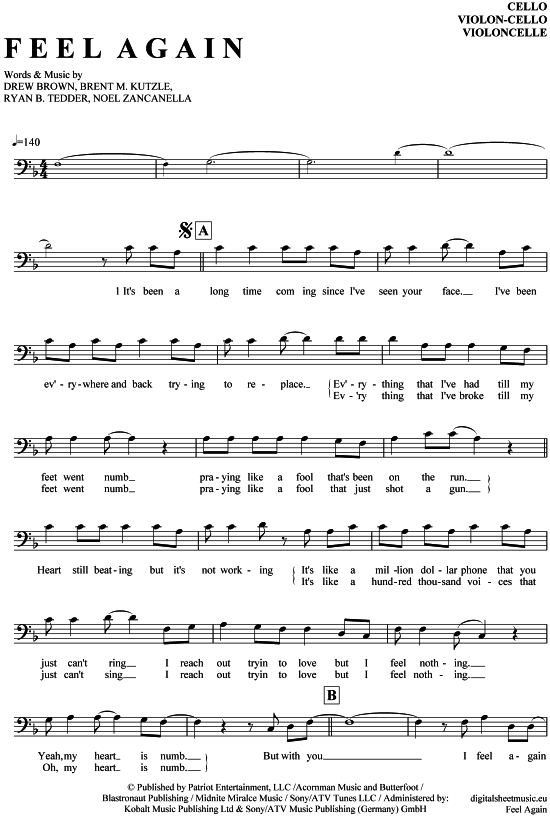 Produktbild zu: Feel again OneRepublic