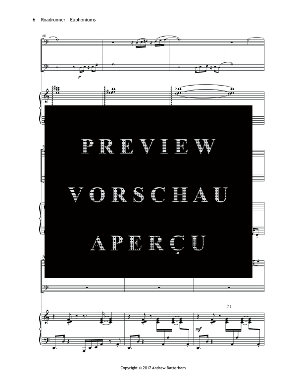 Produktgalerie: Seite 10 von 11 Roadrunner, , (Trio 2x Euphonium + Klavier)