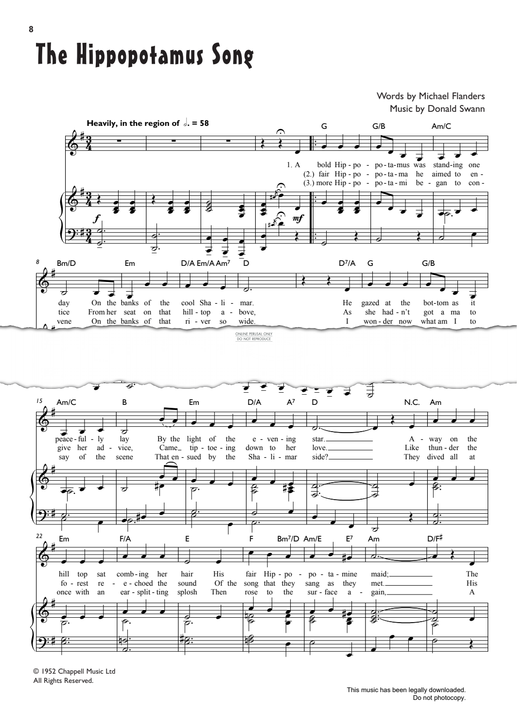 Produktbild zu: The Hippopotamus Song