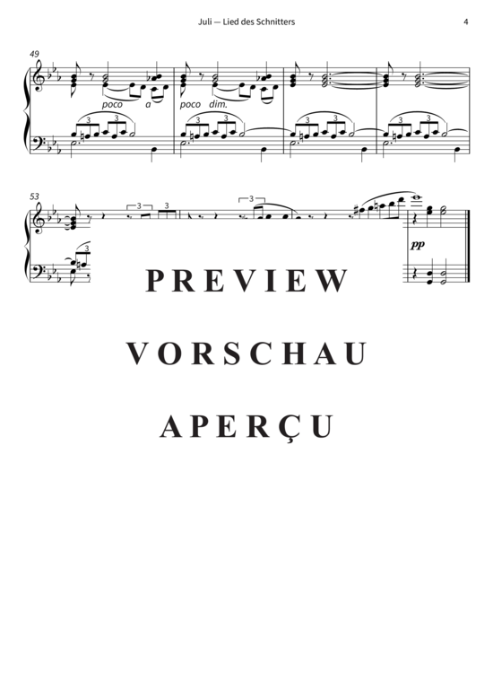 Product gallery: Page 7 of 7 Juli - Lied des Schnitters - Die Jahreszeiten op. 37b, Nr. 7 , , Piano Solo