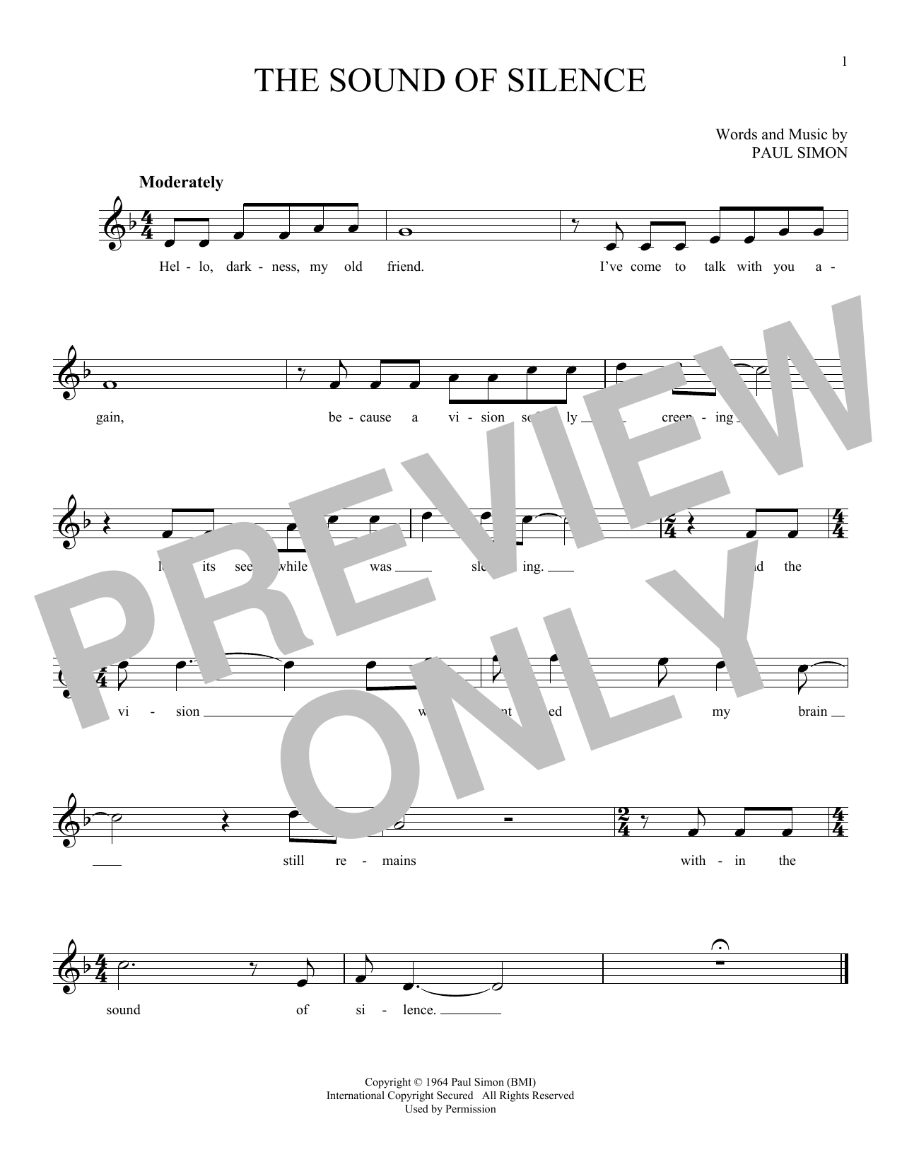 Product gallery: Page 1 of 1 The Sound Of Silence, Simon & Garfunkel