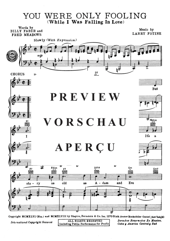 Produktgalerie: Seite 3 von 8 You Were Only Fooling (While I Was Falling In Love) , Starr, Kay , (Klavier und Gesang)