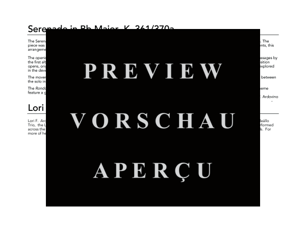 Produktgalerie: Seite 4 von 11 Serenade in B-flat Major, , (Saxophonchor)