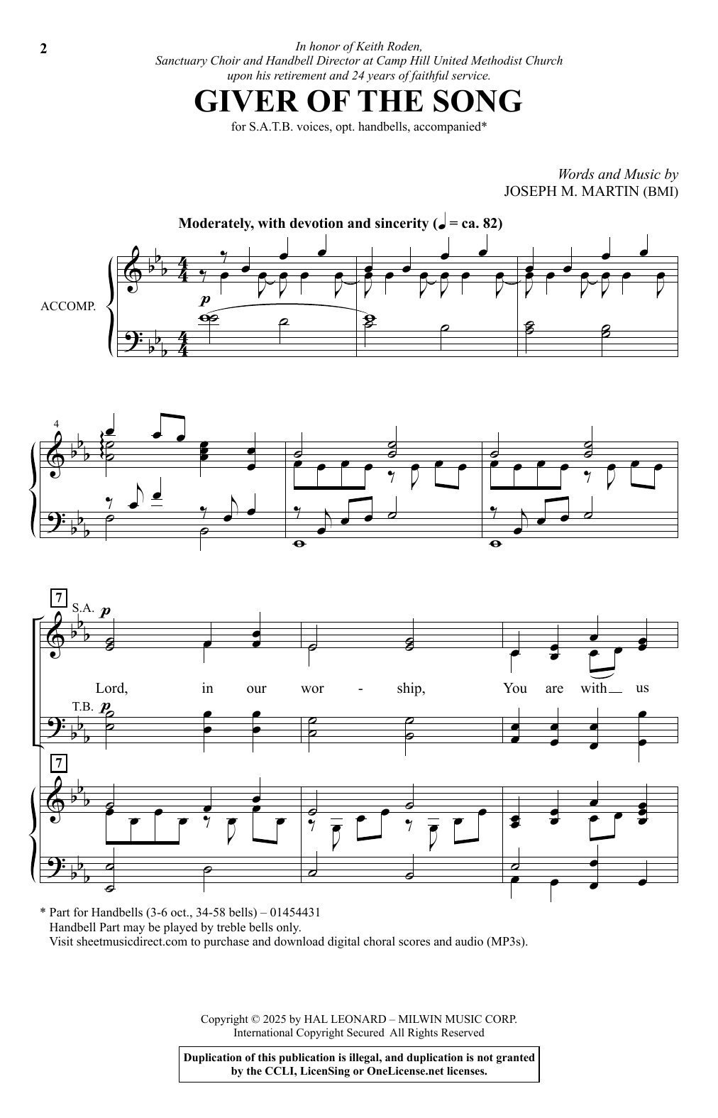 Produktbild zu: Giver Of The Song