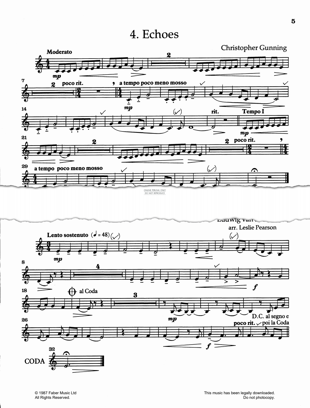 Produktgalerie: Seite 1 von 1 Echoes, Christopher Gunning, Horn, Klavier