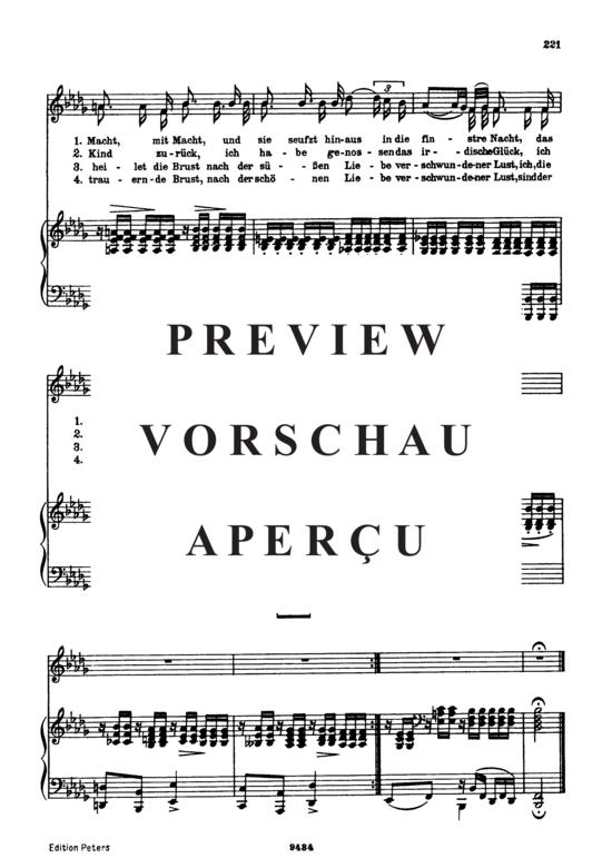 Product gallery: Page 3 of 3 Des Mädchens Klage D.191, , Low Voice and Piano