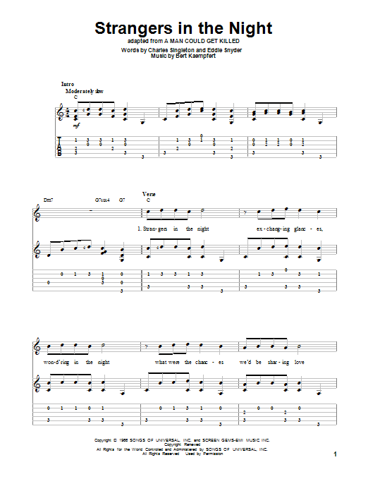 Product picture to:  Strangers In The Night - Frank Sinatra