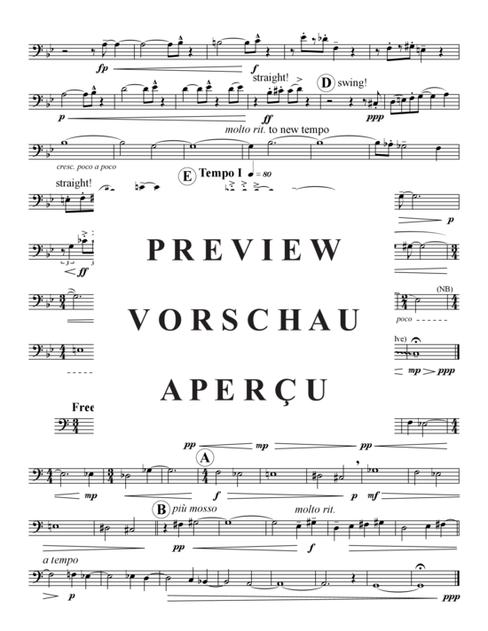 Product gallery: Page 20 of 21 Funk 3 Sätze , , (Tuba Quartet: 2x Baritone, 2xTuba)