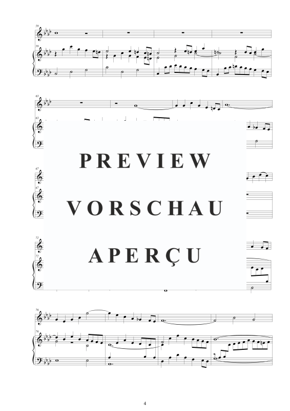 Produktgalerie: Seite 5 von 11 Flöten Sonate Nr. 5 in F-Moll BWV 1018, , Flöte und Cembalo/Klavier