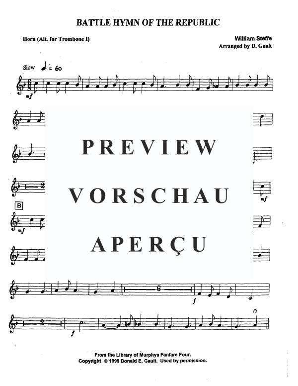 Produktgalerie: Seite 11 von 11 Battle Hymn of the Republic, , Blechbläser Quartett