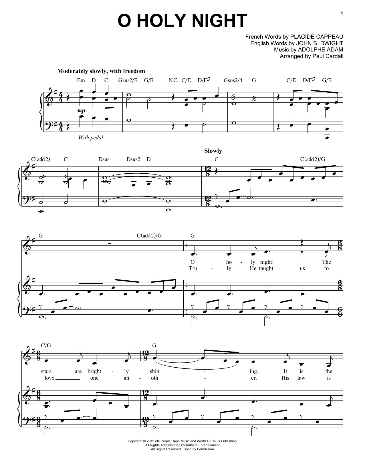 Produktbild zu: O Holy Night (feat. CeCe Winans) (arr. Paul Cardall)