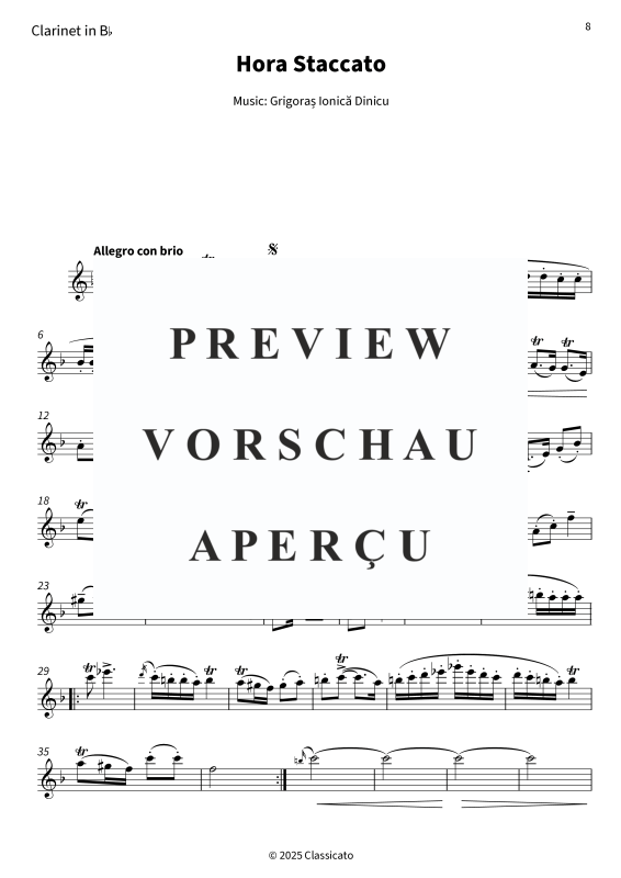 gallery: Hora Staccato, , (Klarinette in B und Klavier)
