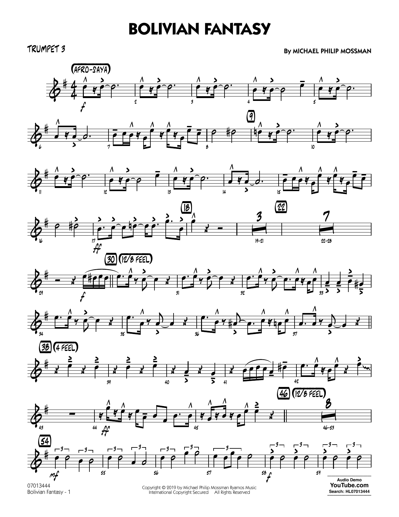Produktgalerie: Seite 1 von 1 Bolivian Fantasy - Trumpet 3, Michael Philip Mossman