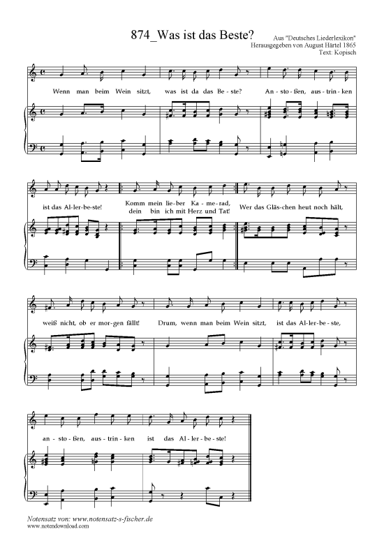 Product picture to: Was ist das Beste? Text: Kopisch