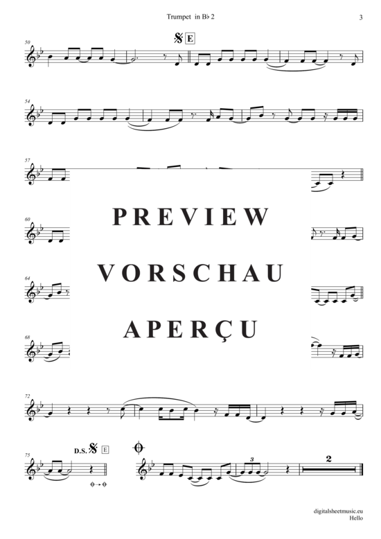 Produktgalerie: Seite 12 von 18 Hello , Adele, (Trompeten Trio + Klavier)