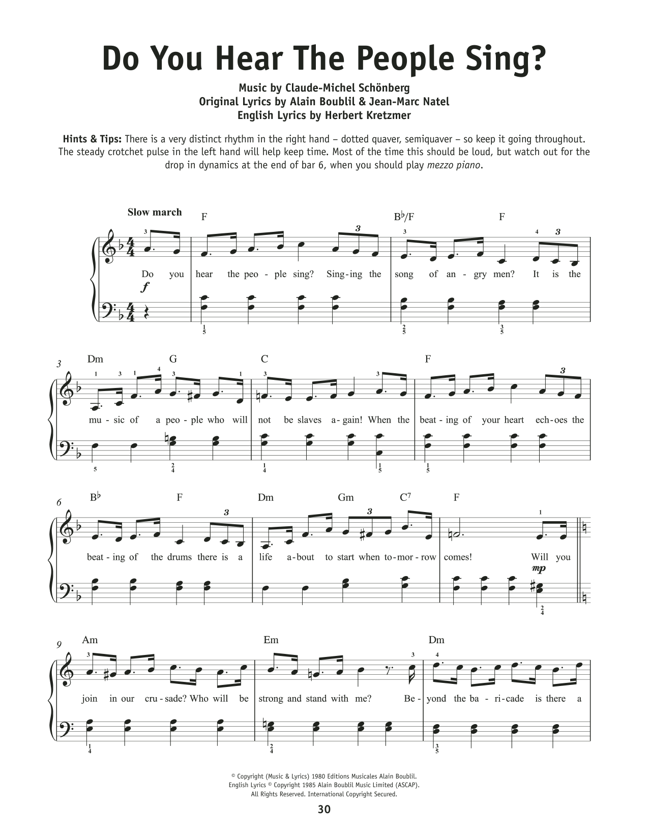 Product picture to: Do You Hear The People Sing? (from Les Miserables)