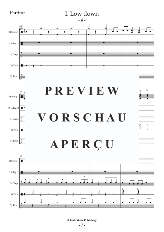 Produktgalerie: Seite 9 von 11 5 Ensemble Stücke für fünf Percussion Spieler, , Perkussion Ensemble Quintett
