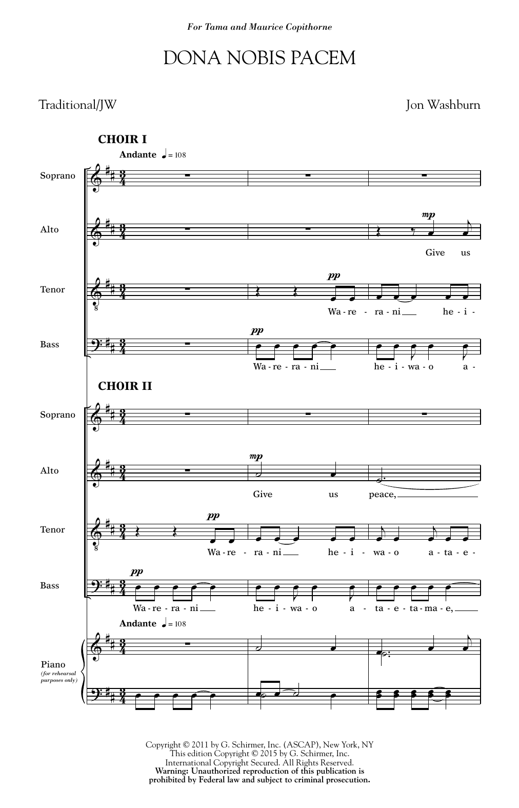 Produktbild zu: Dona Nobis Pacem