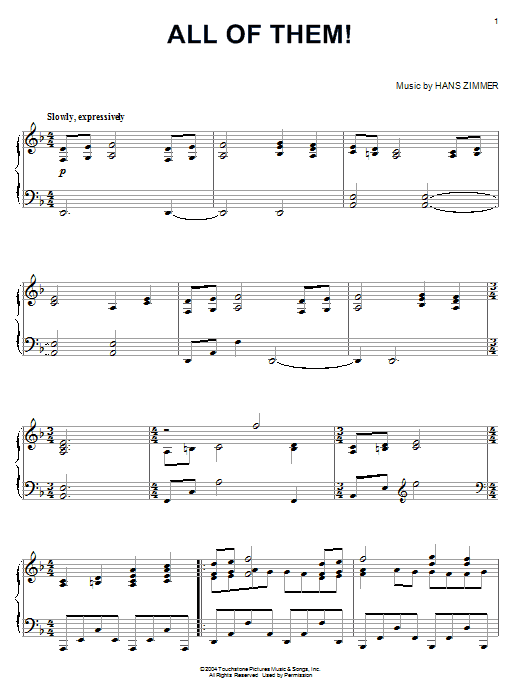 Product gallery: Page 1 of 1 All Of Them!, Hans Zimmer