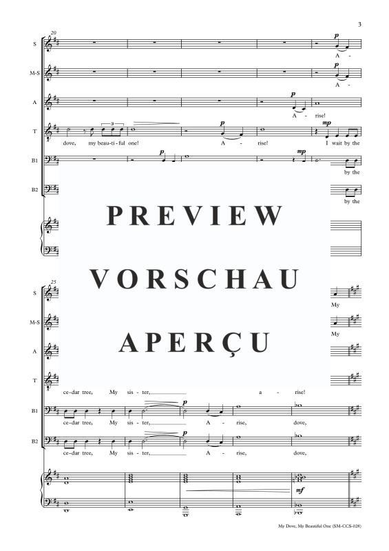Produktgalerie: Seite 4 von 6 My Dove my Beautiful one, , Gemischter Chor, Soli und Klavier