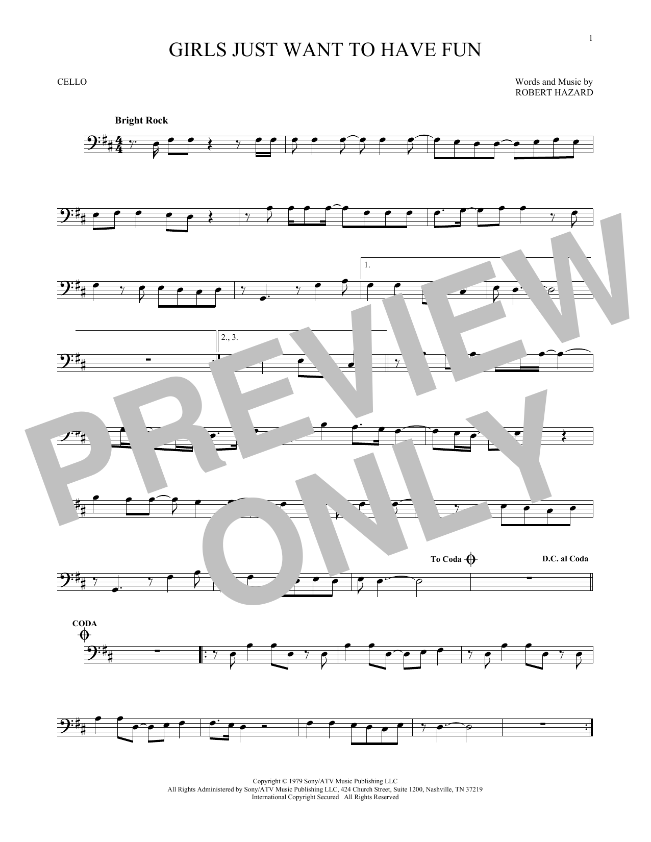 Produktgalerie: Seite 1 von 1 Girls Just Want To Have Fun, Cyndi Lauper, Violoncello