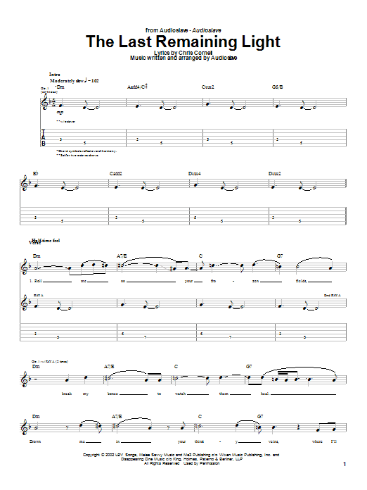 Product gallery: Page 1 of 1 The Last Remaining Light, Audioslave