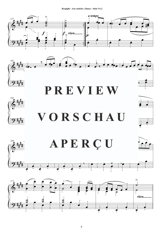 Produktgalerie: Seite 9 von 11 Suite No. 2 - Antiche Arie e Danze, , Klavier Solo