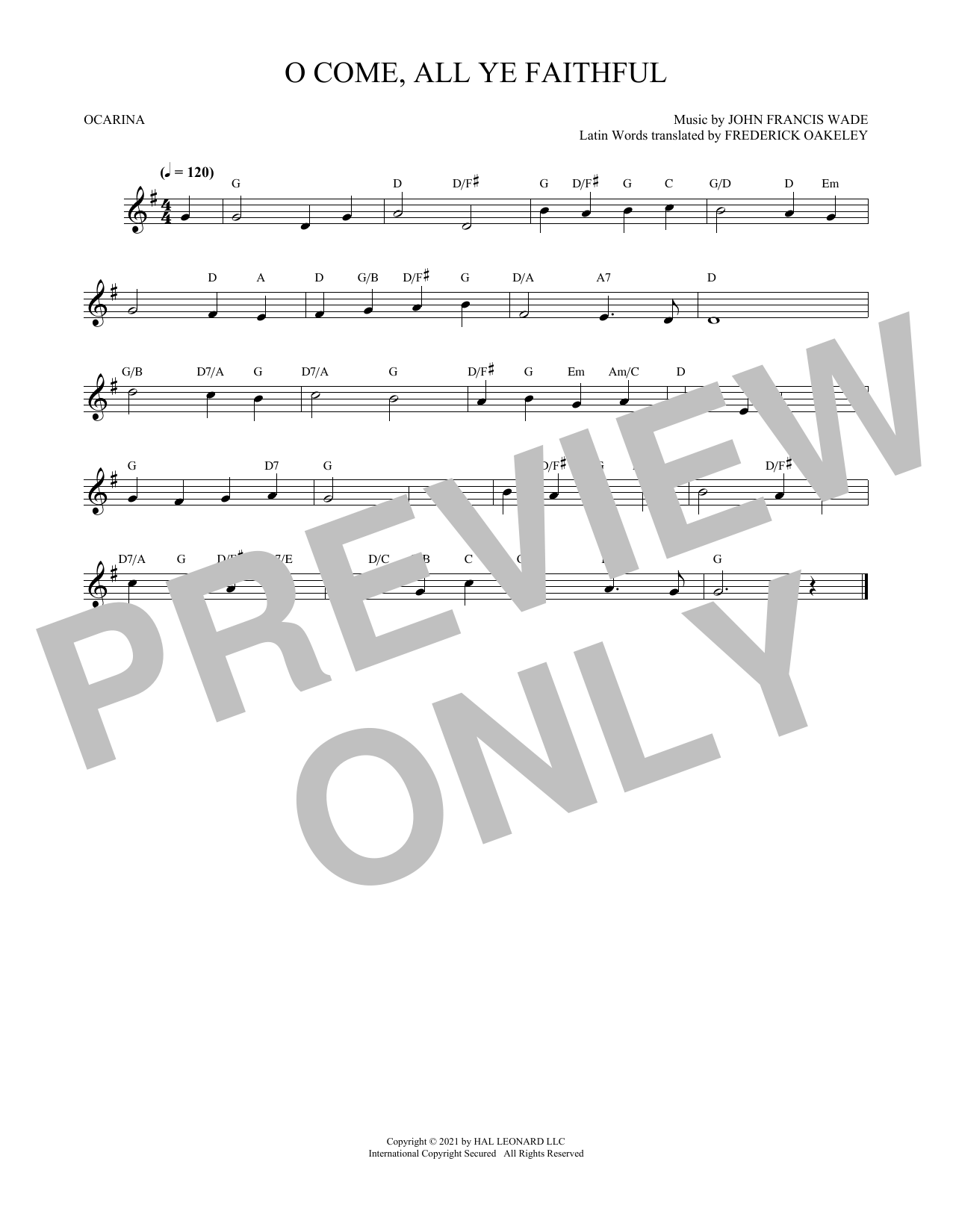 Product gallery: Page 1 of 1 O Come, All Ye Faithful, John Francis Wade