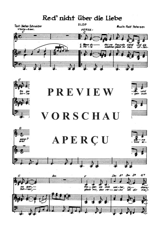 Product gallery: Page 4 of 4 Red nicht über die Liebe , , Piano and Voice