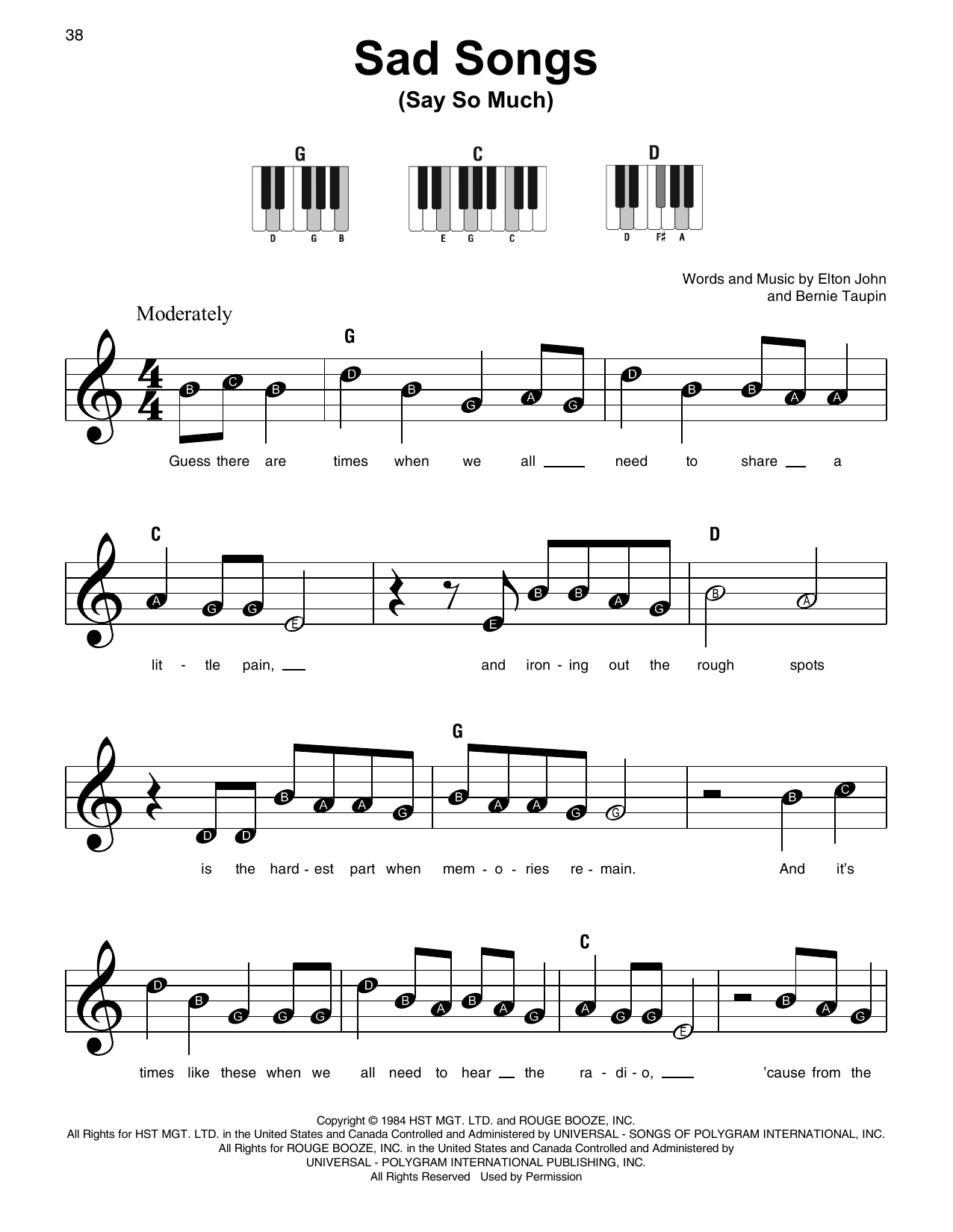 Produktbild zu: Sad Songs (Say So Much)