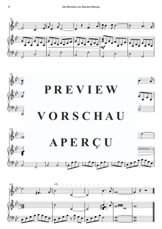 gallery: Die Moritat von Mackie Messer, , (Violine und Klavier)