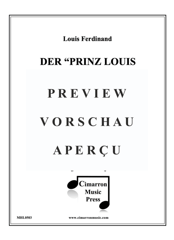 Product gallery: Page 2 of 11 Der "Prinz Louis Ferdinand von Preussen" Marsch, , Horn Quintet