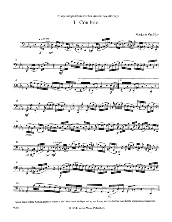 Product picture to: Seven Melodic Etudes Marjorie Hoy