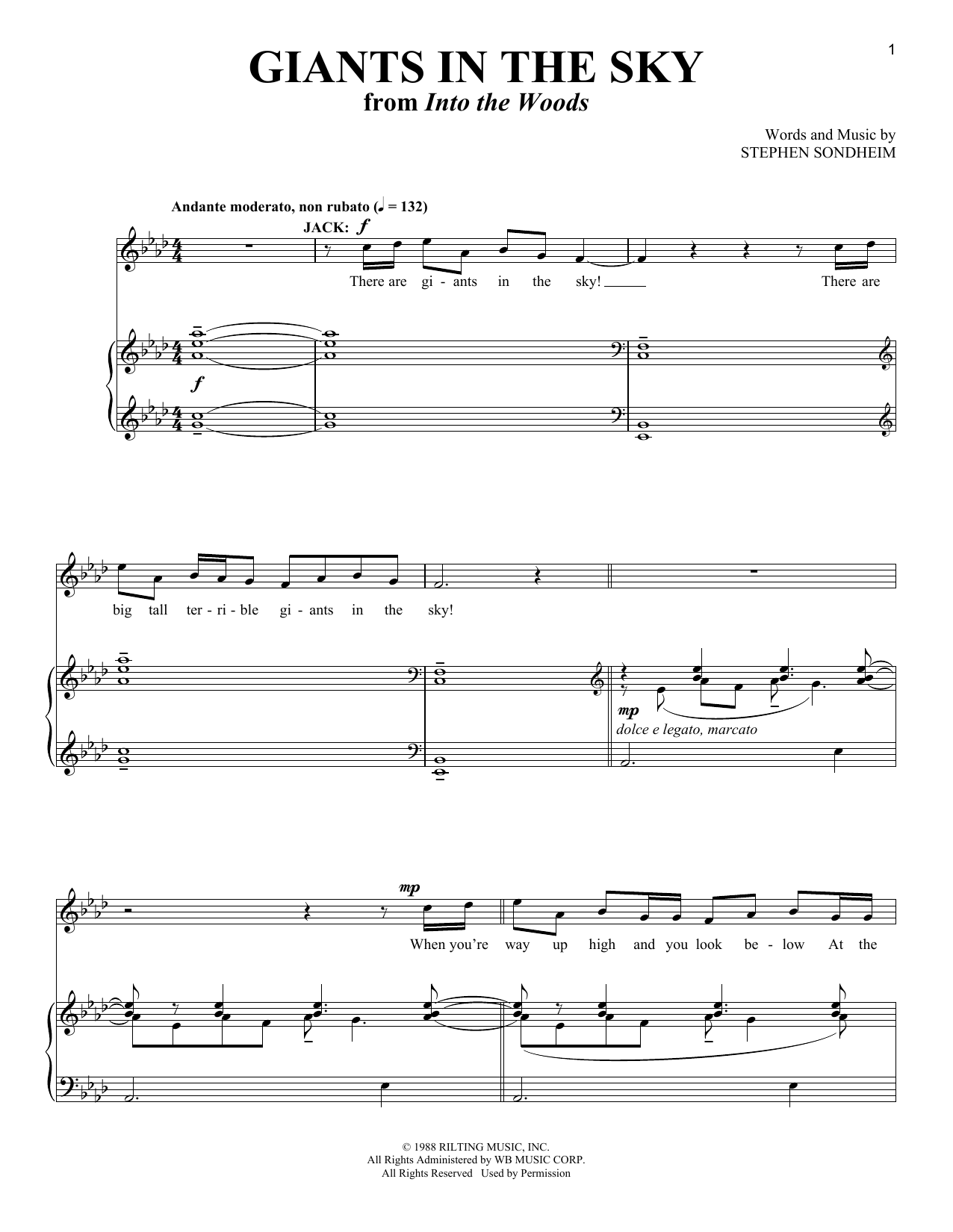 Produktbild zu: Giants In The Sky (from Into The Woods)