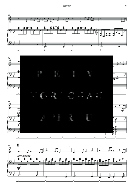 gallery: Eternity, , Flügelhorn/Trompete in B und Klavier