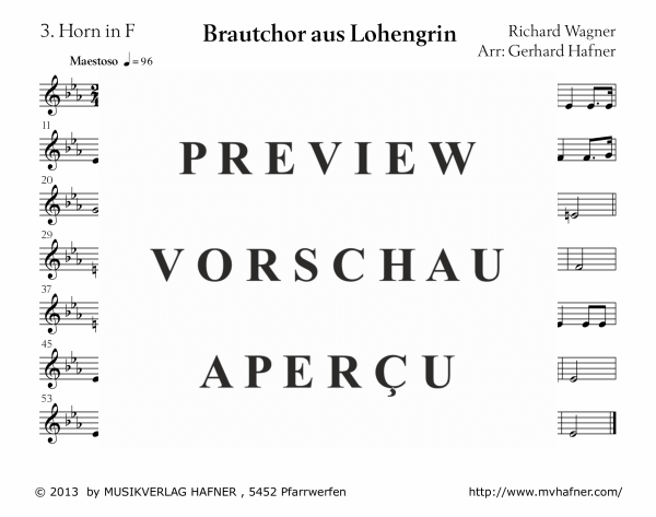gallery: Brautchor aus Lohengrin, , (Blechbläser Ensemble)