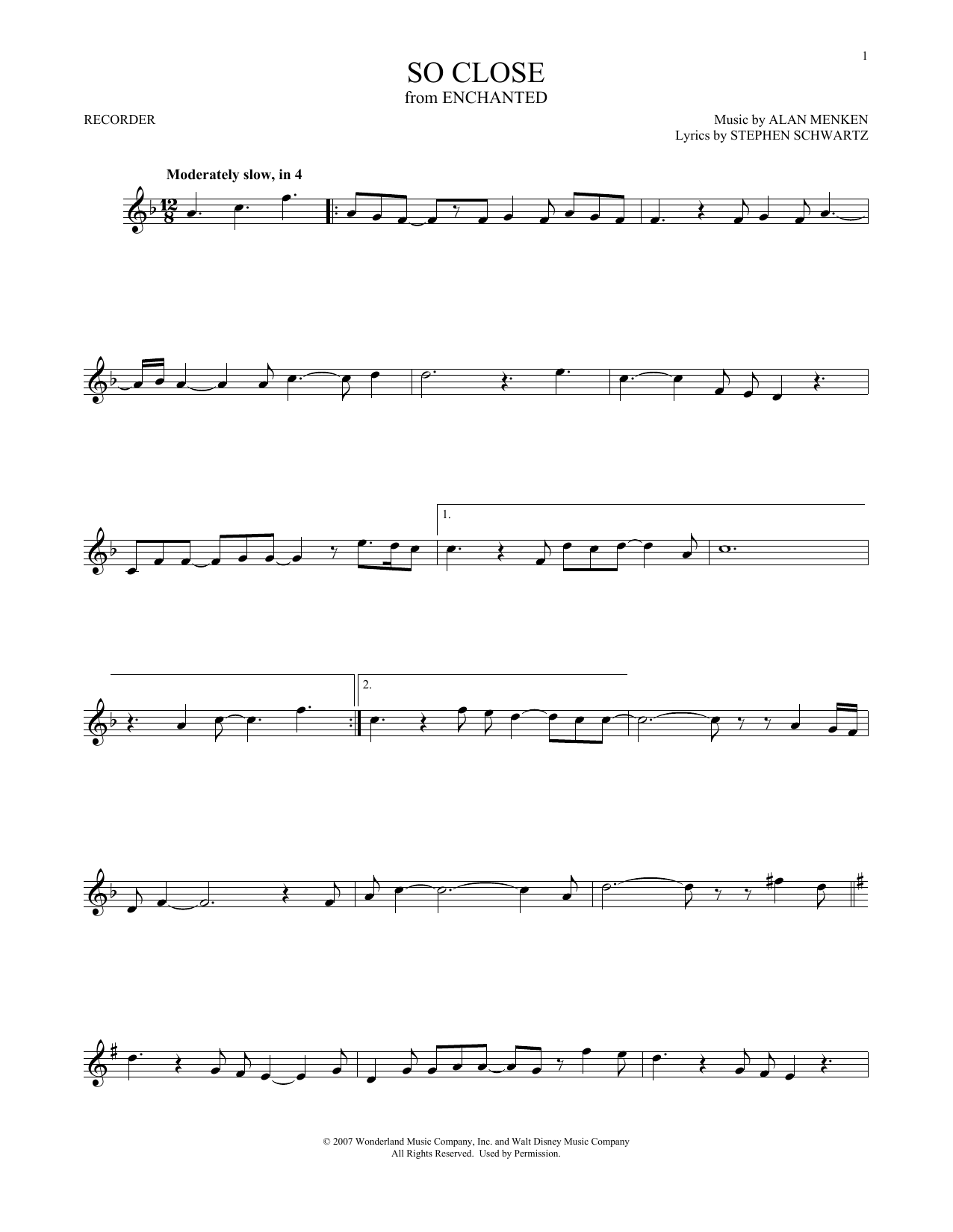 Product gallery: Page 1 of 1 So Close (from Enchanted), Jon McLaughlin