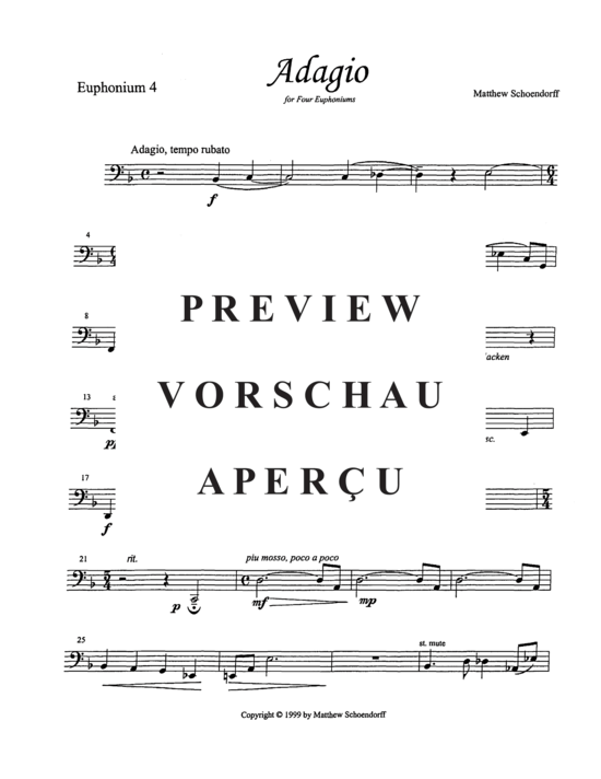 Product gallery: Page 21 of 21 Adagio , , (Euphonium/Tuba Quartet)