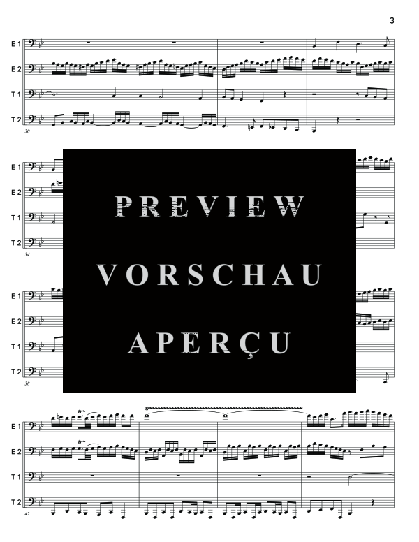 Product gallery: Page 7 of 11 Organ Fugue in G Minor (Little Fugue), , (Tuba Quartett EETT)