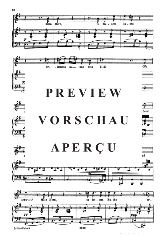 Product gallery: Page 4 of 5 Auf dem Flusse D.911-7 (Winterreise), , High Voice and Piano