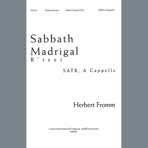 cover: Sabbath Madrigal (R'tsei), Herbert Fromm